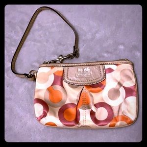 Mini Coach Wristlet
